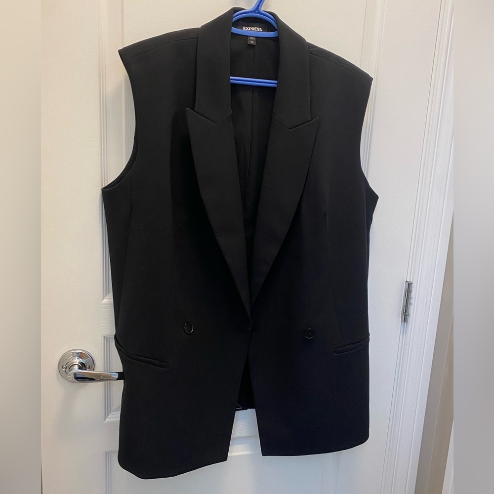 Double Breasted Blazer Vest